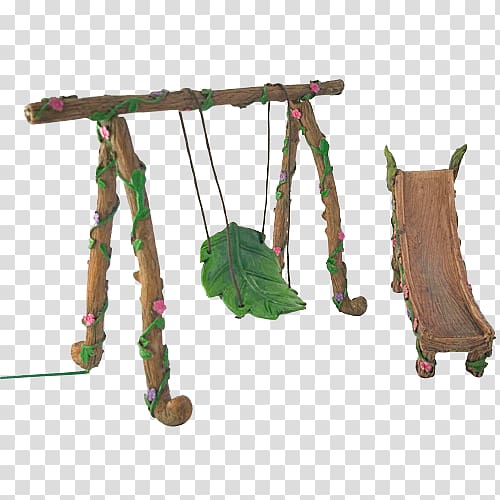 Gnome Swing Fairy Playground slide Amazon.com, swing for garden transparent background PNG clipart