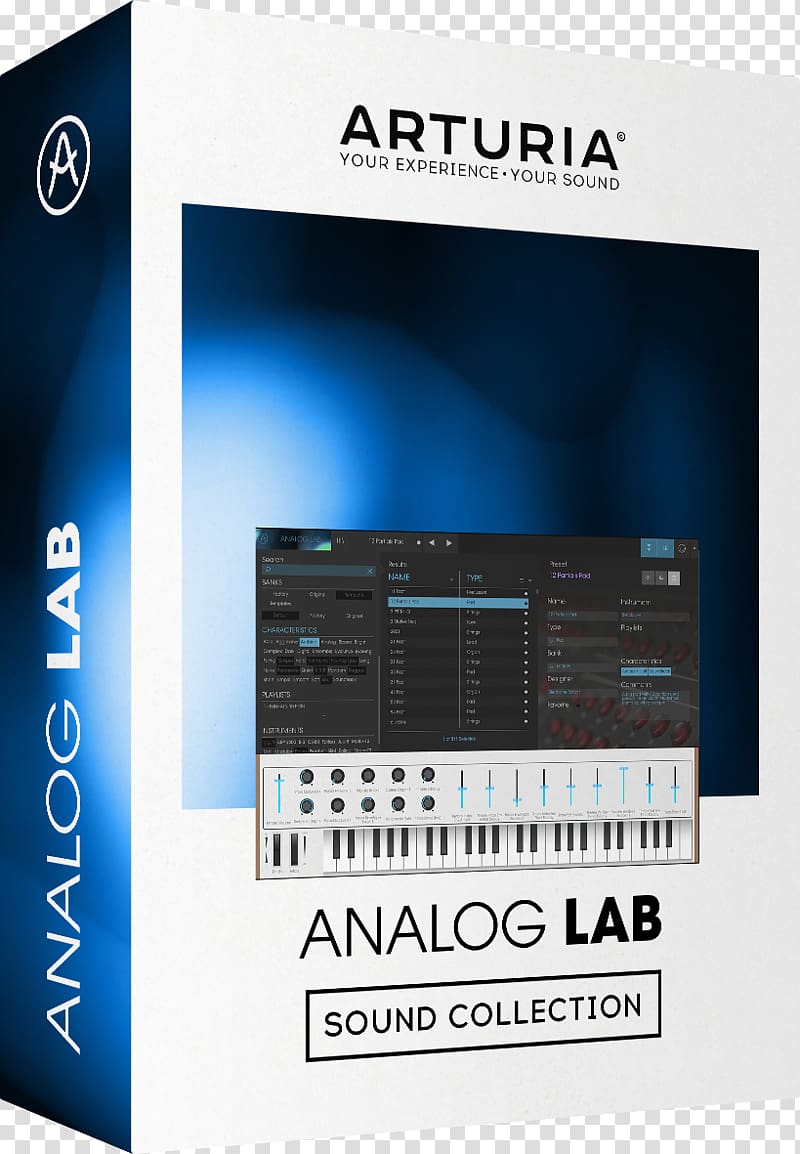 Arturia Virtual Studio Technology Sound Synthesizers Effects Processors & Pedals Analog synthesizer, arturia keylab 49 transparent background PNG clipart