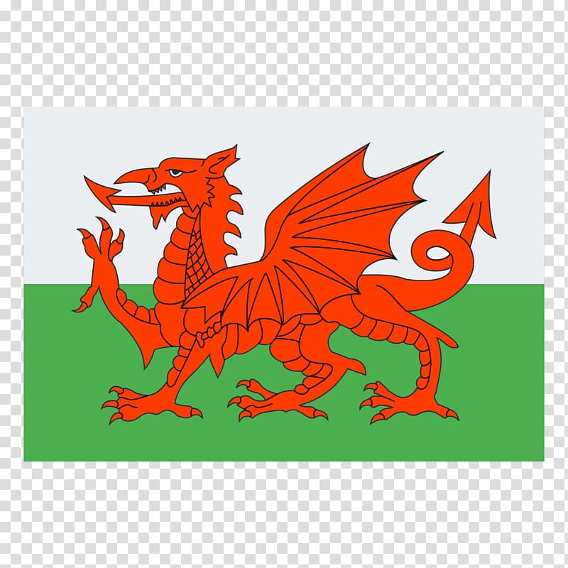 Flag of Wales Welsh Dragon, odds transparent background PNG clipart