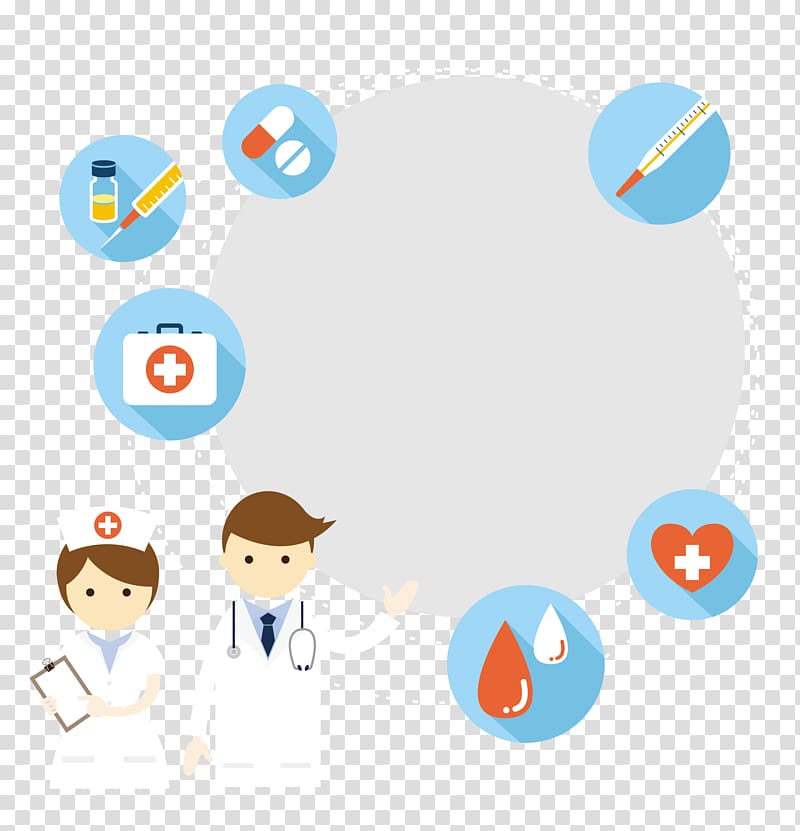 doctor and nurse illustration, Nursing Euclidean , Doctors and nurses transparent background PNG clipart
