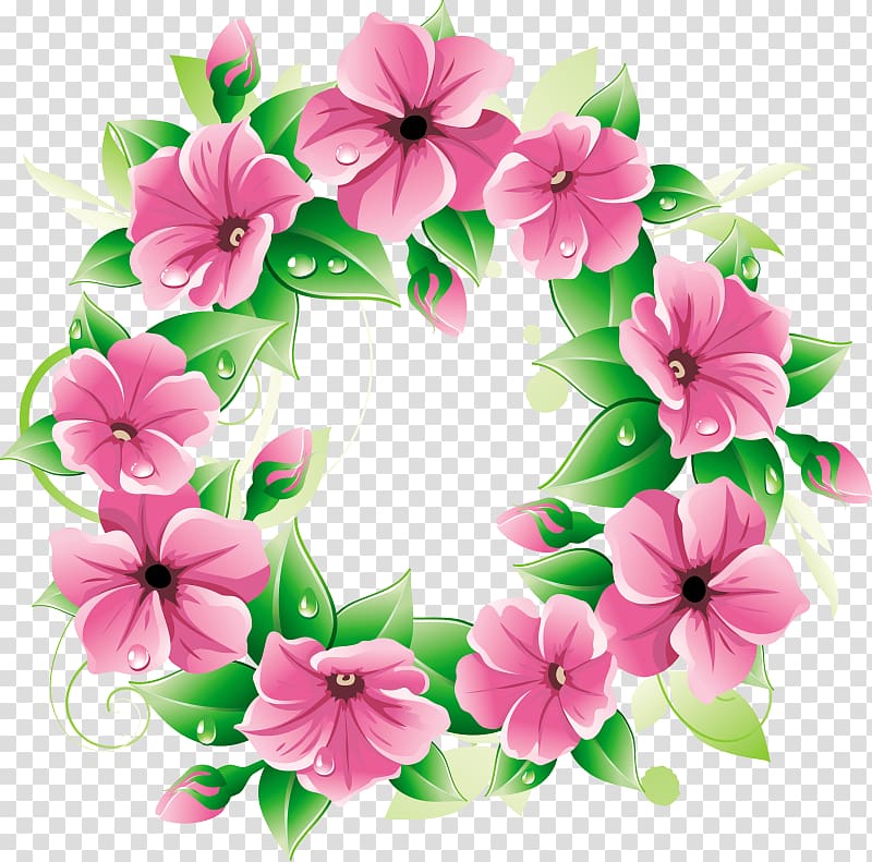 Garland Flower bouquet Wreath, garland transparent background PNG clipart