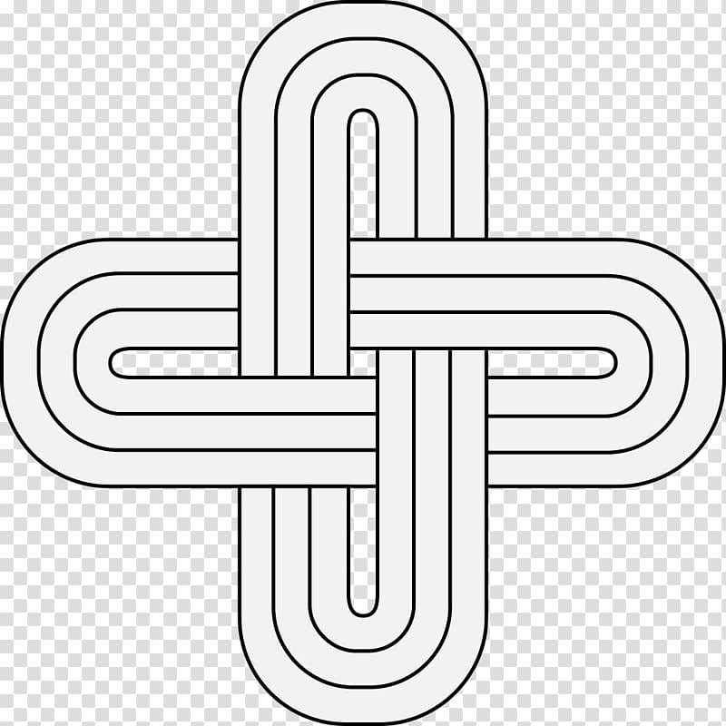 Solomon\'s knot Horizontal and vertical Drawing Pattern, knots transparent background PNG clipart