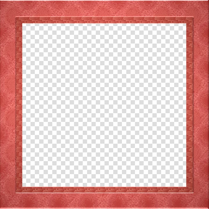 Square Chessboard Area frame Pattern, Red Border Frame Pic transparent background PNG clipart