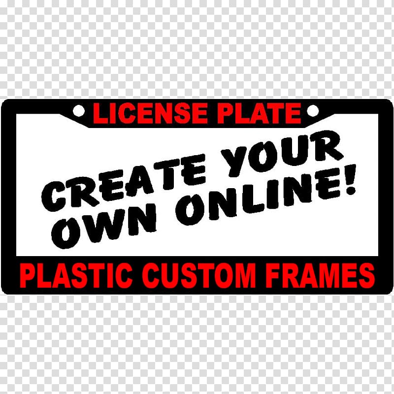 Vehicle License Plates Frames Vanity plate Car, license transparent background PNG clipart