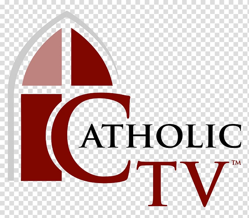 CatholicTV Television Religious broadcasting Logo Brand, woodlawn cemetery tampa transparent background PNG clipart