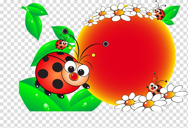 Birthday cake Greeting card Wish , painted ladybug transparent background PNG clipart