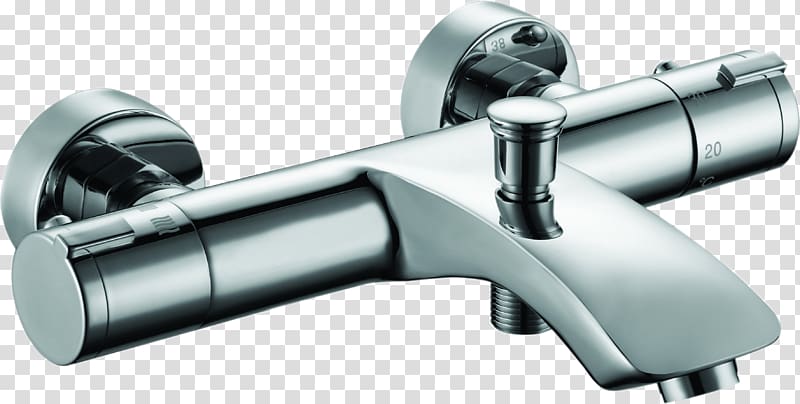 Tap Bathtub Thermostatic mixing valve Shower Sink, bathtub transparent background PNG clipart