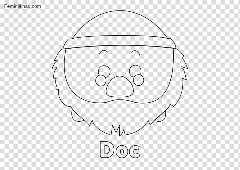 Disney Tsum Tsum Eye Coloring book Line art Drawing, Eye transparent background PNG clipart