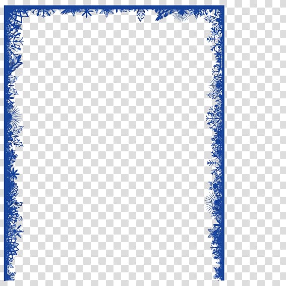 snowflake page border clip art