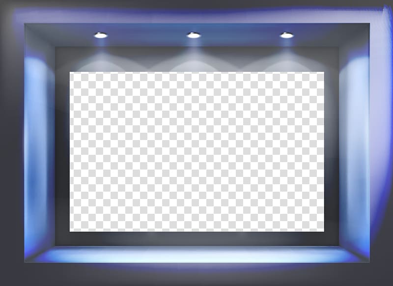 blue frame border, Purple Stage Google s, cool stage transparent background PNG clipart