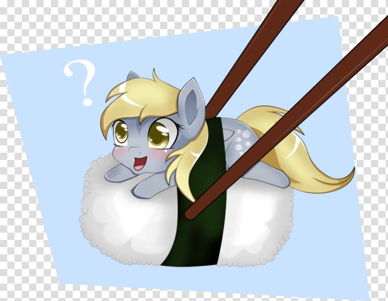 Derpy Hooves Pony Drawing, sushi cartoon transparent background PNG clipart