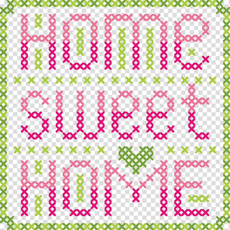Letter Cross-stitch English alphabet, A letter pattern of an English alphabet family transparent background PNG clipart