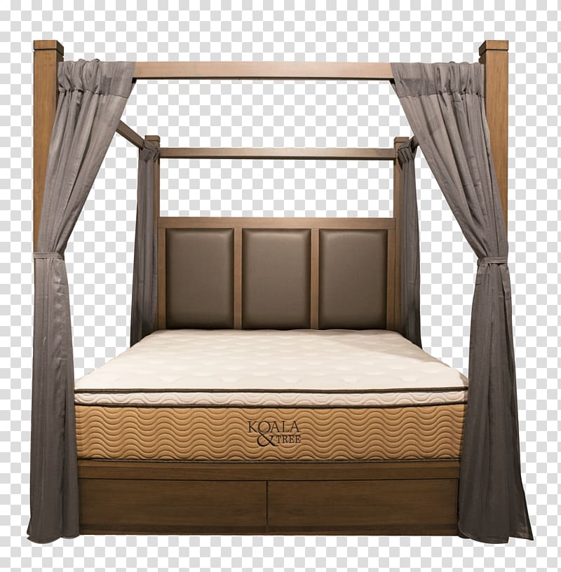 Bed frame Mattress Four-poster bed Wood, Mattress transparent background PNG clipart