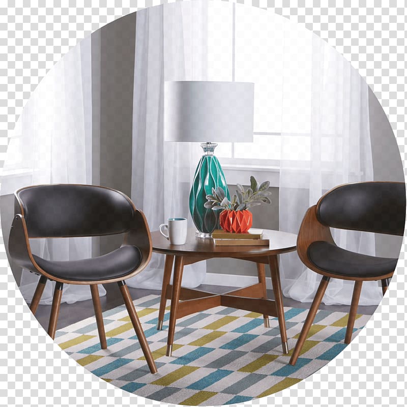 Table Mid-century modern Interior Design Services Chair Furniture, table transparent background PNG clipart