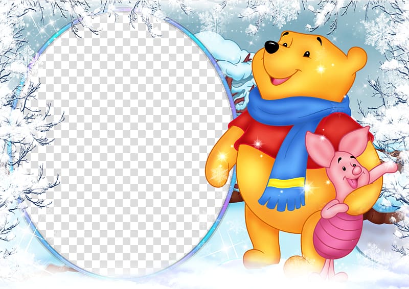 Winnie the Pooh Piglet Tigger Frames , winnie pooh transparent background PNG clipart