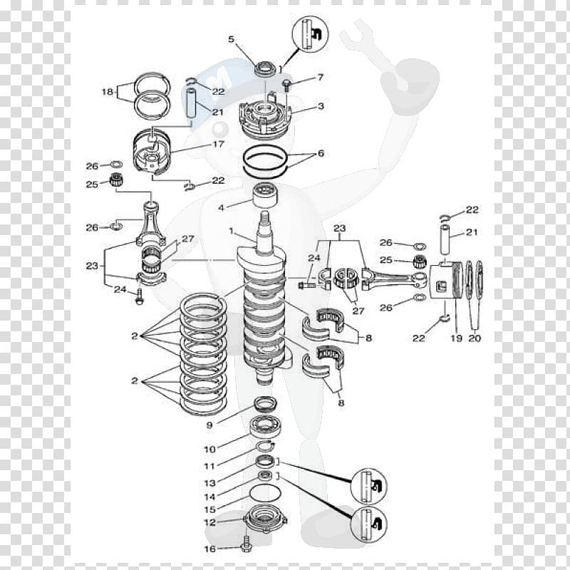 Evinrude Outboard Motors Yamaha Motor Company Crankshaft Mercury Marine, engine transparent background PNG clipart