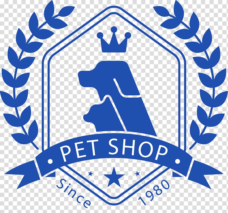 Watercolor pet store logo material transparent background PNG clipart