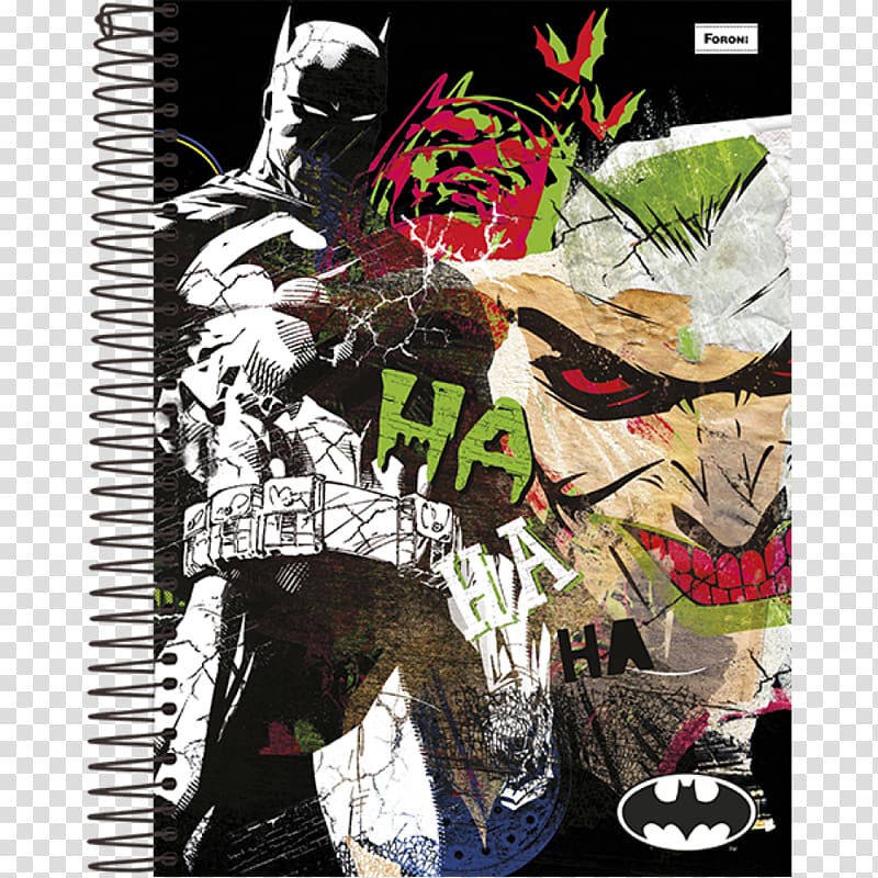 Caderno Universitário Batman 96fls Capa Coringa Único Joker Paper Harley Quinn, batman transparent background PNG clipart