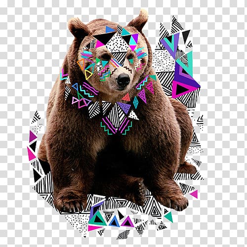 Art Graphic design Illustration, Brown Bear transparent background PNG clipart