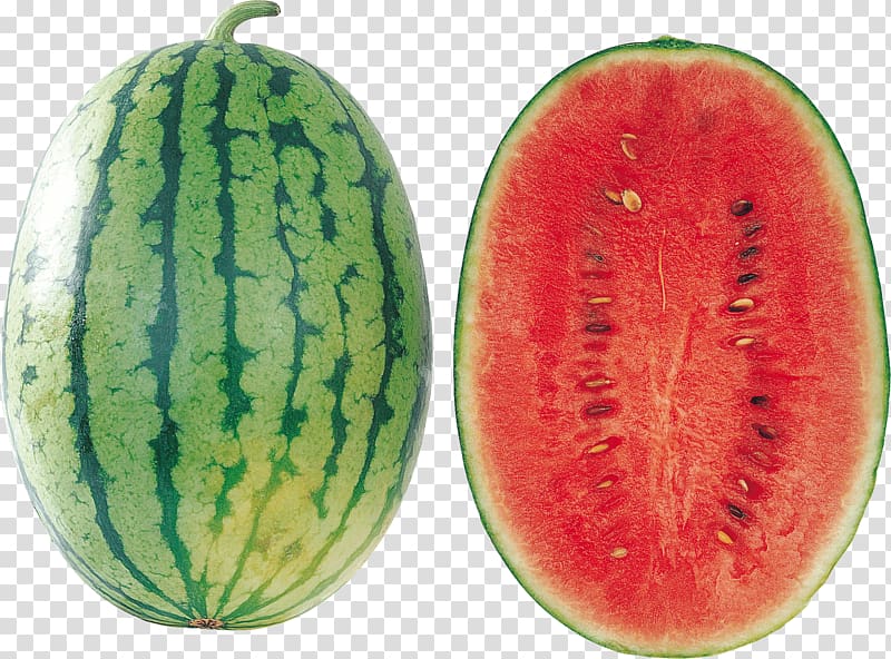 two watermelons, Open Watermelon transparent background PNG clipart