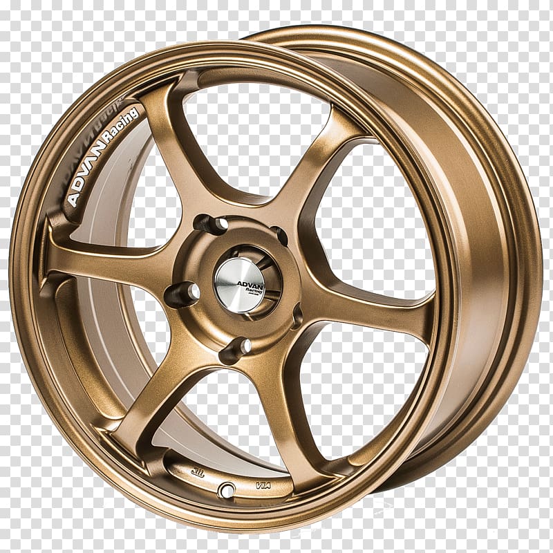 Alloy wheel Toyota Spoke Tire, advan transparent background PNG clipart