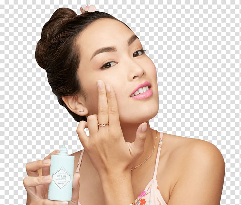 Sunscreen Benefit Cosmetics Model Beauty, cosmetic model transparent background PNG clipart