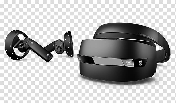 Hewlett-Packard Windows Mixed Reality HP Mixed Reality Headset and Controllers Virtual reality headset, Virtual Reality Headset for PC transparent background PNG clipart