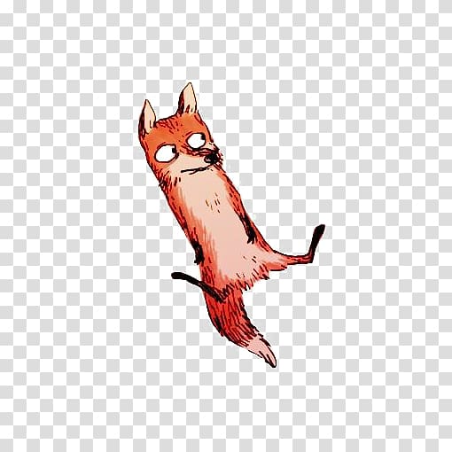 Drawing Fox Art Illustration, Cartoon fox transparent background PNG clipart