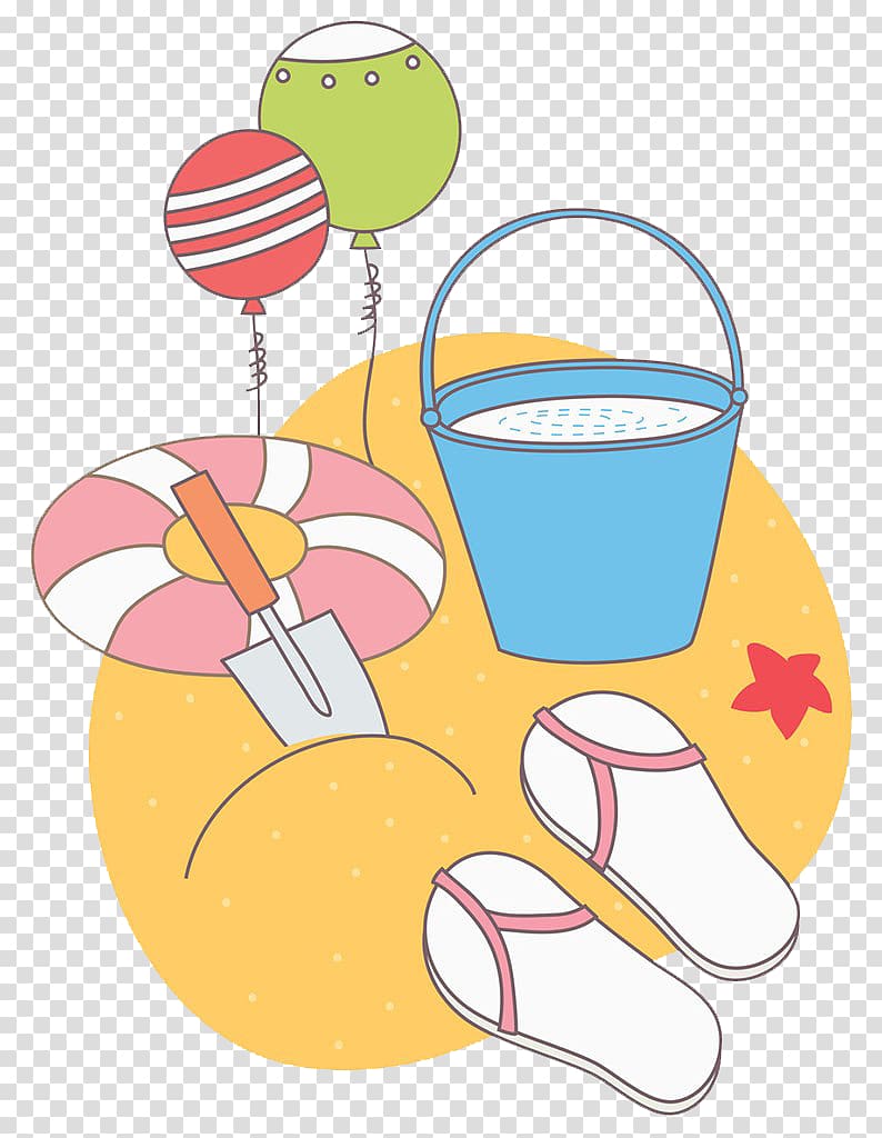Swim ring Beach , Balloon and swim ring transparent background PNG clipart