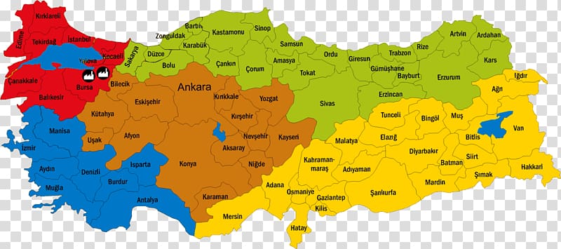 Tokat Province Kastamonu Province Provinces of Turkey Kütahya Province Map, map transparent background PNG clipart