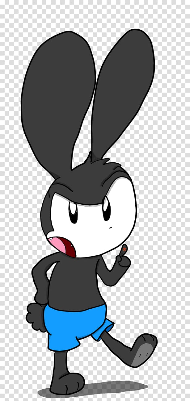 Cartoon , oswald the lucky rabbit transparent background PNG clipart