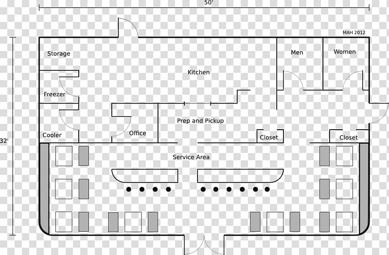 Floor plan Drawing Diner Restaurant, the title bar design transparent background PNG clipart