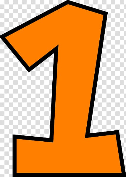 Computer Icons , Number One (orange) transparent background PNG clipart