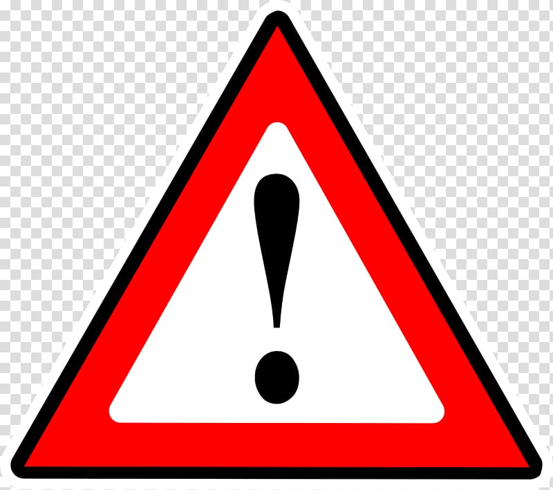 Exclamation mark Triangle Warning sign Computer Icons , warning transparent background PNG clipart