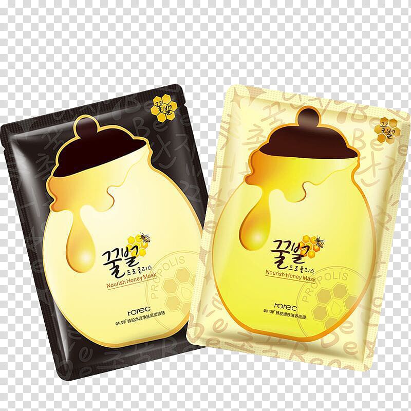 Mask Facial Honey Skin care Face, Park Springs Ya propolis mask actual product transparent background PNG clipart
