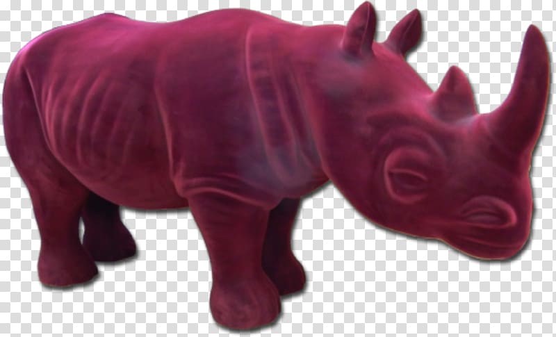 Rhinoceros Magenta Snout Terrestrial animal, jungle decoration transparent background PNG clipart