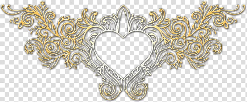 Horse Heart Machine embroidery Organ, gold heart transparent background PNG clipart