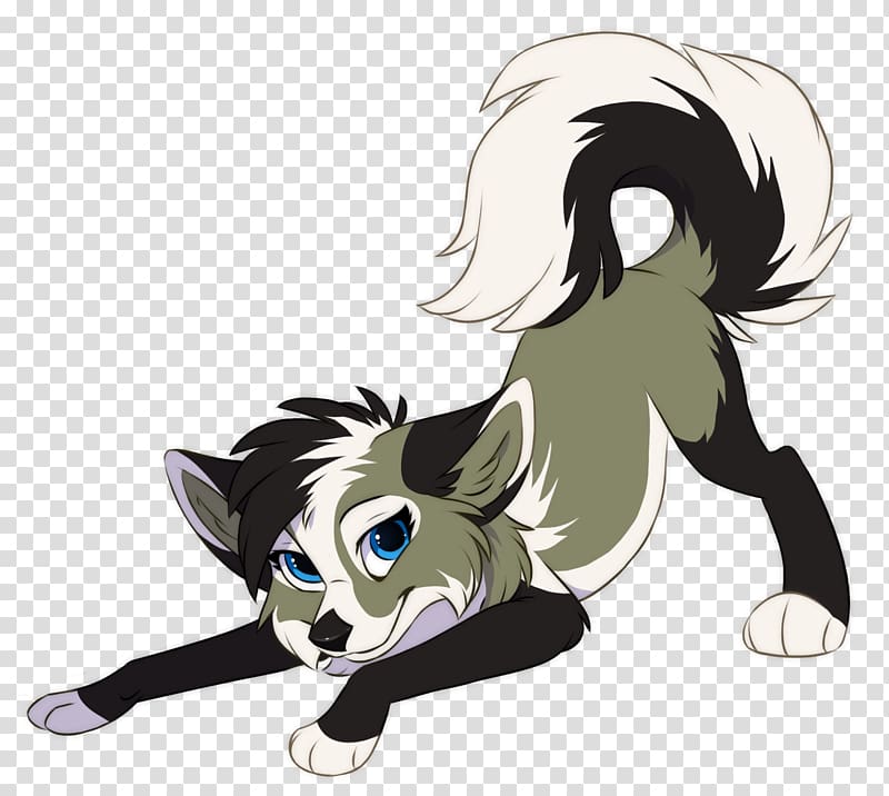 Gray wolf Drawing Puppy Art Anime, cartoon wolf transparent background PNG clipart