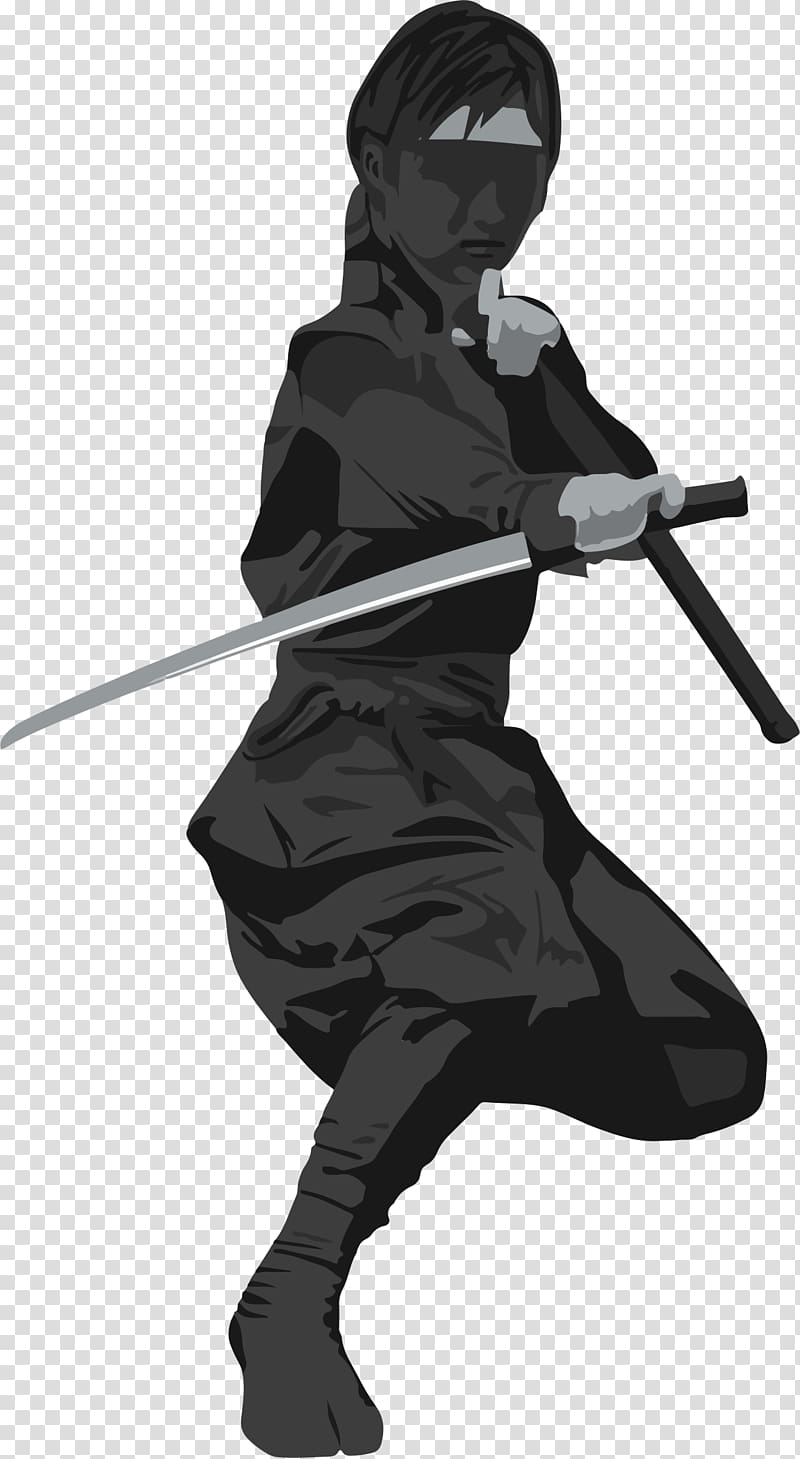 Ninja Kunoichi , Ninja transparent background PNG clipart