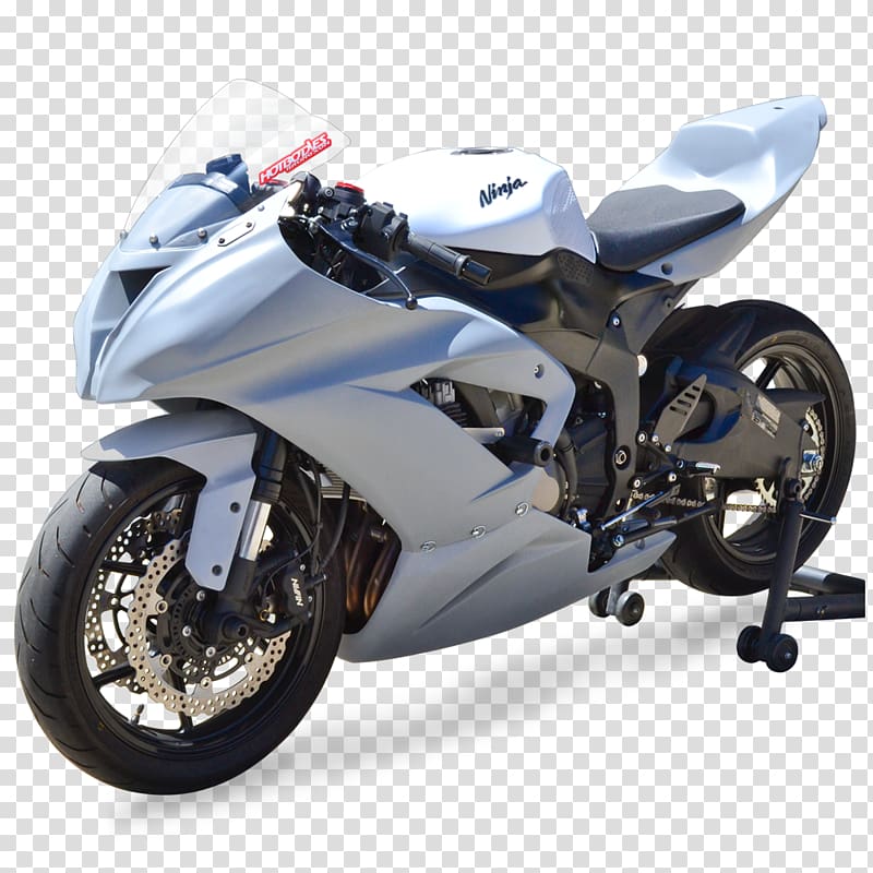 Yamaha YZF-R1 Car Exhaust system Ninja ZX-6R Motorcycle fairing, aftermarket transparent background PNG clipart