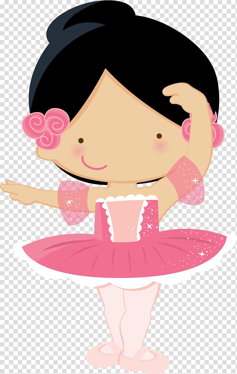 ballerina dancer illustration, Ballet Dancer Tutu , rosa transparent background PNG clipart
