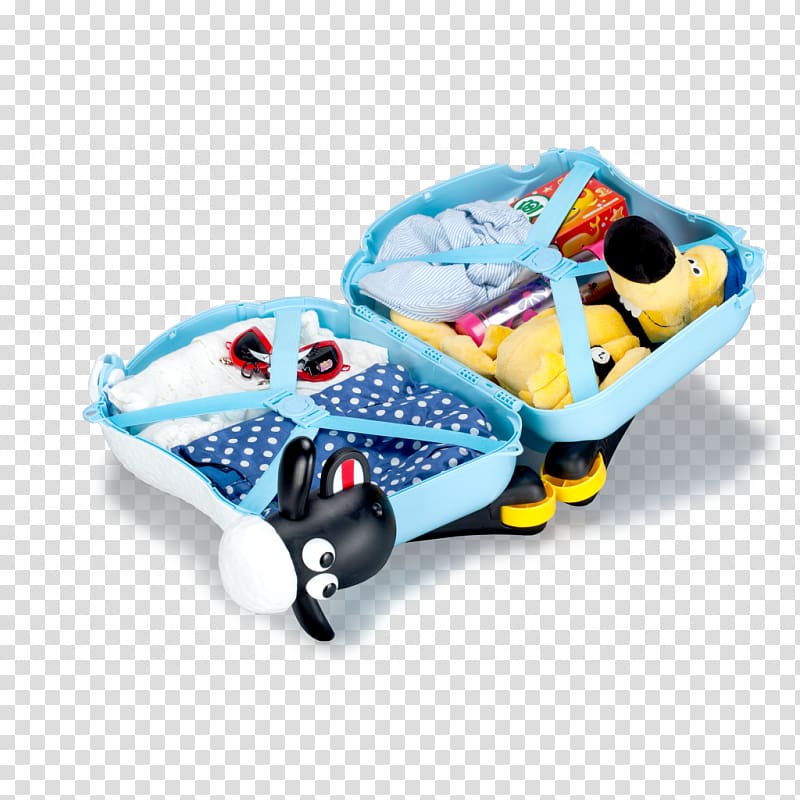 Trunki Ride-On Suitcase Travel Sheep Trolley, suitcase transparent background PNG clipart