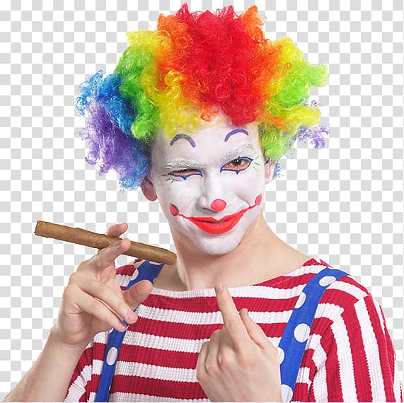 Clown Hair coloring Wig The Greatest Show on Earth, clown transparent background PNG clipart