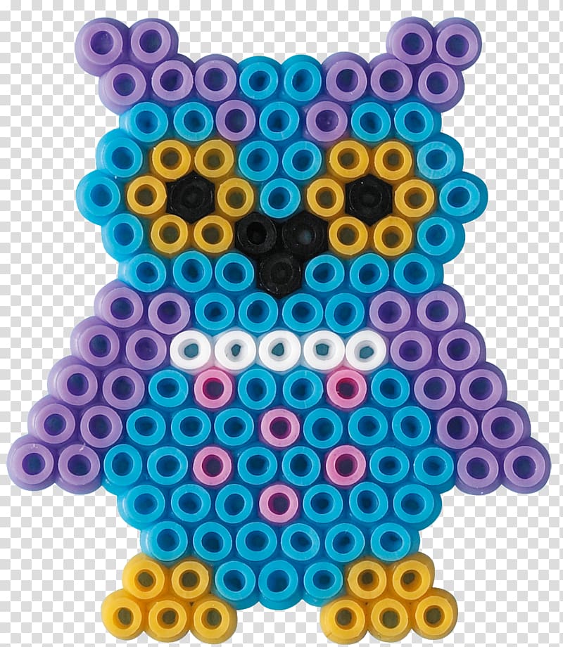 Owl Hama Beads Pegboard Bag Princess / House Activity Art Set New HAMA Bügelperlen Stiftplatte, Rainbow Owl Perler transparent background PNG clipart