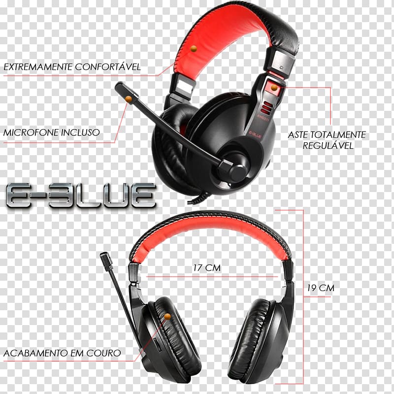 E-Blue Conqueror I Microphone Headphones E-Blue COBRA-ERGO GAMING HEADSET Red Computer mouse, Fone de ouvido transparent background PNG clipart