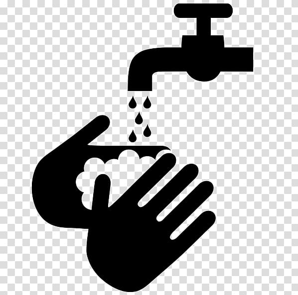 washing hands clipart black and white