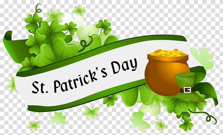 St. Patrick's Day illustration, St Patrick's Day Banner transparent background PNG clipart