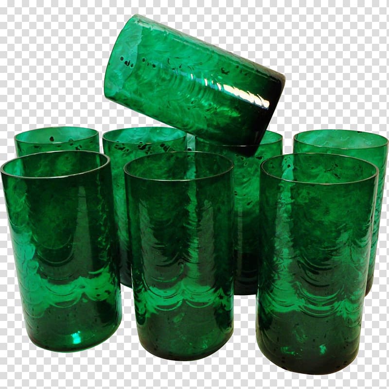 Glass bottle Green Cylinder, glass transparent background PNG clipart