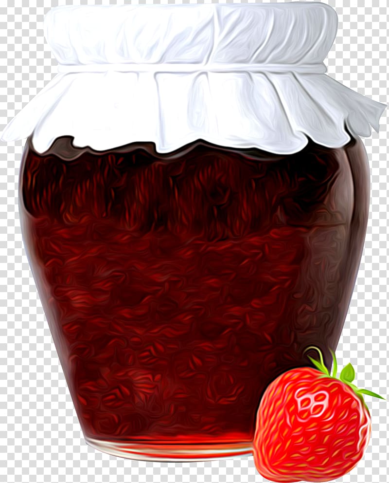 Strawberry Marmalade Jam Varenye Breakfast, strawberry transparent background PNG clipart