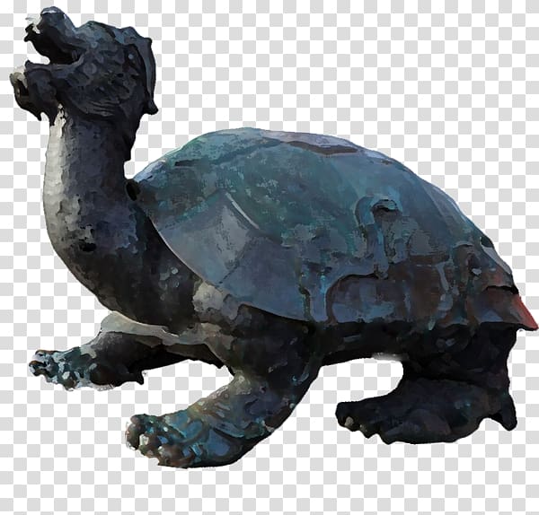 Turtle Reptile Sculpture Tortoise Statue, tortoide transparent background PNG clipart